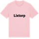 Pink Cotton t-shirt med Lixtorp fetstil t-shirt