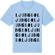 Blue Soul t-shirt med Ljungbo ordlek t-shirt