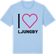 Blue Soul t-shirt med Jag älskar Ljungby t-shirt stort tryck