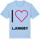 Blue Soul t-shirt med Jag älskar Ljungby t-shirt stort tryck