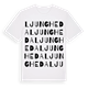 White t-shirt med Ljungheda ordlek t-shirt