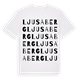 White t-shirt med Ljusaberg ordlek t-shirt