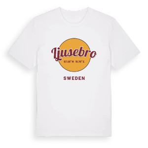Ljusebro cirkel t-shirt – ekologisk bomull t-shirt från Pinshirt