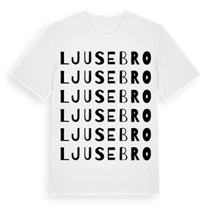 Ljusebro ordlek t-shirt – ekologisk bomull t-shirt från Pinshirt