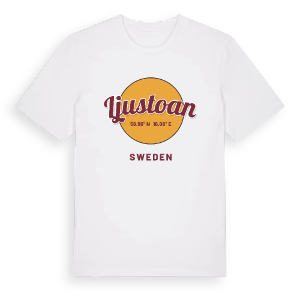 Ljustoan cirkel t-shirt – ekologisk bomull t-shirt från Pinshirt