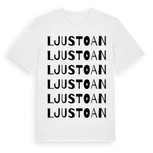 Ljustoan ordlek t-shirt – ekologisk bomull t-shirt från Pinshirt