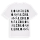 Loamålen ordlek t-shirt