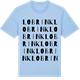 Blue Soul t-shirt med Lobrink ordlek t-shirt