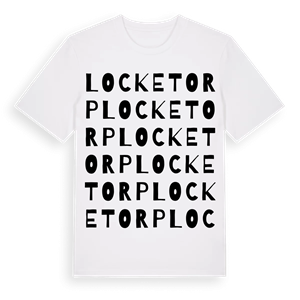 Locketorp ordlek t-shirt – ekologisk bomull t-shirt från Pinshirt
