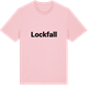 Pink Cotton t-shirt med Lockfall fetstil t-shirt