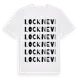 White t-shirt med Locknevi ordlek t-shirt