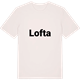 Vintage White t-shirt med Lofta fetstil t-shirt
