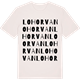 Vintage White t-shirt med Lohorvan ordlek t-shirt