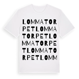 Lommatorpet ordlek t-shirt – ekologisk bomull t-shirt från Pinshirt