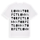 Lommatorpet ordlek t-shirt