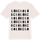 Vintage White t-shirt med Lönebo ordlek t-shirt