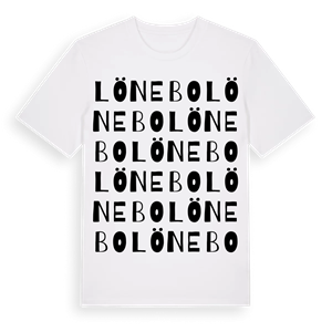 Lönebo ordlek t-shirt – ekologisk bomull t-shirt från Pinshirt