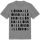 Mid Heather Gray t-shirt med Lönndal ordlek t-shirt