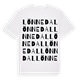 White t-shirt med Lönnedal ordlek t-shirt