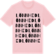 Pink Cotton t-shirt med Lönnhed ordlek t-shirt