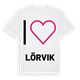 Jag älskar Lörvik t-shirt stort tryck