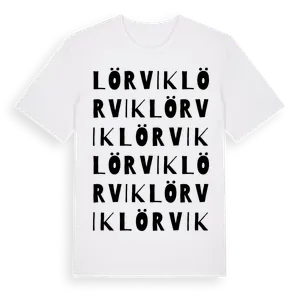 Lörvik ordlek t-shirt – ekologisk bomull t-shirt från Pinshirt