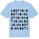 Blue Soul t-shirt med Lostugan ordlek t-shirt