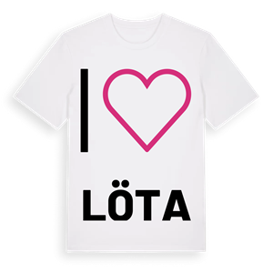 Jag älskar Löta t-shirt stort tryck – ekologisk bomull t-shirt från Pinshirt