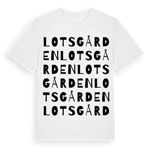 Lotsgården ordlek t-shirt – ekologisk bomull t-shirt från Pinshirt