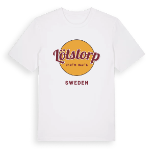 Lötstorp cirkel t-shirt – ekologisk bomull t-shirt från Pinshirt