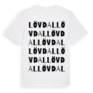 Lövdal ordlek t-shirt – ekologisk bomull t-shirt från Pinshirt