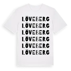 Löveberg ordlek t-shirt – ekologisk bomull t-shirt från Pinshirt