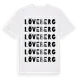 White t-shirt med Löveberg ordlek t-shirt
