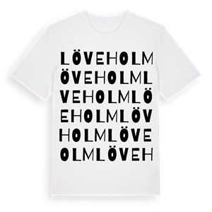 Löveholm ordlek t-shirt – ekologisk bomull t-shirt från Pinshirt