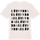 Vintage White t-shirt med Lövhyddan ordlek t-shirt