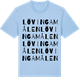 Blue Soul t-shirt med Lövingamålen ordlek t-shirt