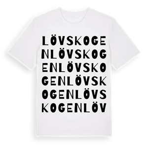 Lövskogen ordlek t-shirt – ekologisk bomull t-shirt från Pinshirt