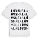 Lövsmåla ordlek t-shirt