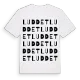 Luddet ordlek t-shirt