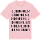 Pink Cotton t-shirt med Lundholm ordlek t-shirt