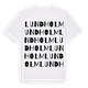White t-shirt med Lundholm ordlek t-shirt