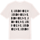 Vintage White t-shirt med Lundholm ordlek t-shirt