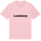 Pink Cotton t-shirt med Lundstorp fetstil t-shirt