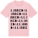 Pink Cotton t-shirt med Lunnedal ordlek t-shirt