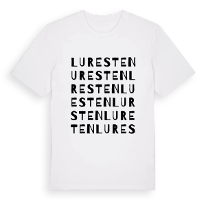 Luresten ordlek t-shirt – ekologisk bomull t-shirt från Pinshirt