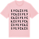 Pink Cotton t-shirt med Lyckeby ordlek t-shirt