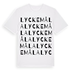 Lyckemåla ordlek t-shirt – ekologisk bomull t-shirt från Pinshirt