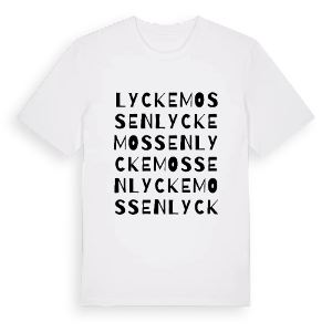 Lyckemossen ordlek t-shirt – ekologisk bomull t-shirt från Pinshirt