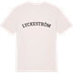Vintage White t-shirt med Lyckeström böjd t-shirt