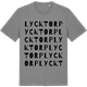 Mid Heather Gray t-shirt med Lycktorp ordlek t-shirt